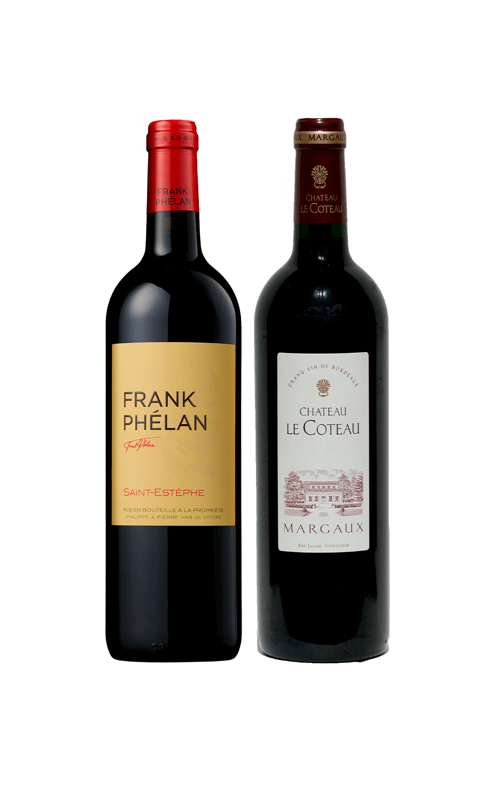 Novembro/24 - Frank Phélan Saint Estéphe 2018 e Château Le Coteau Margaux 2017